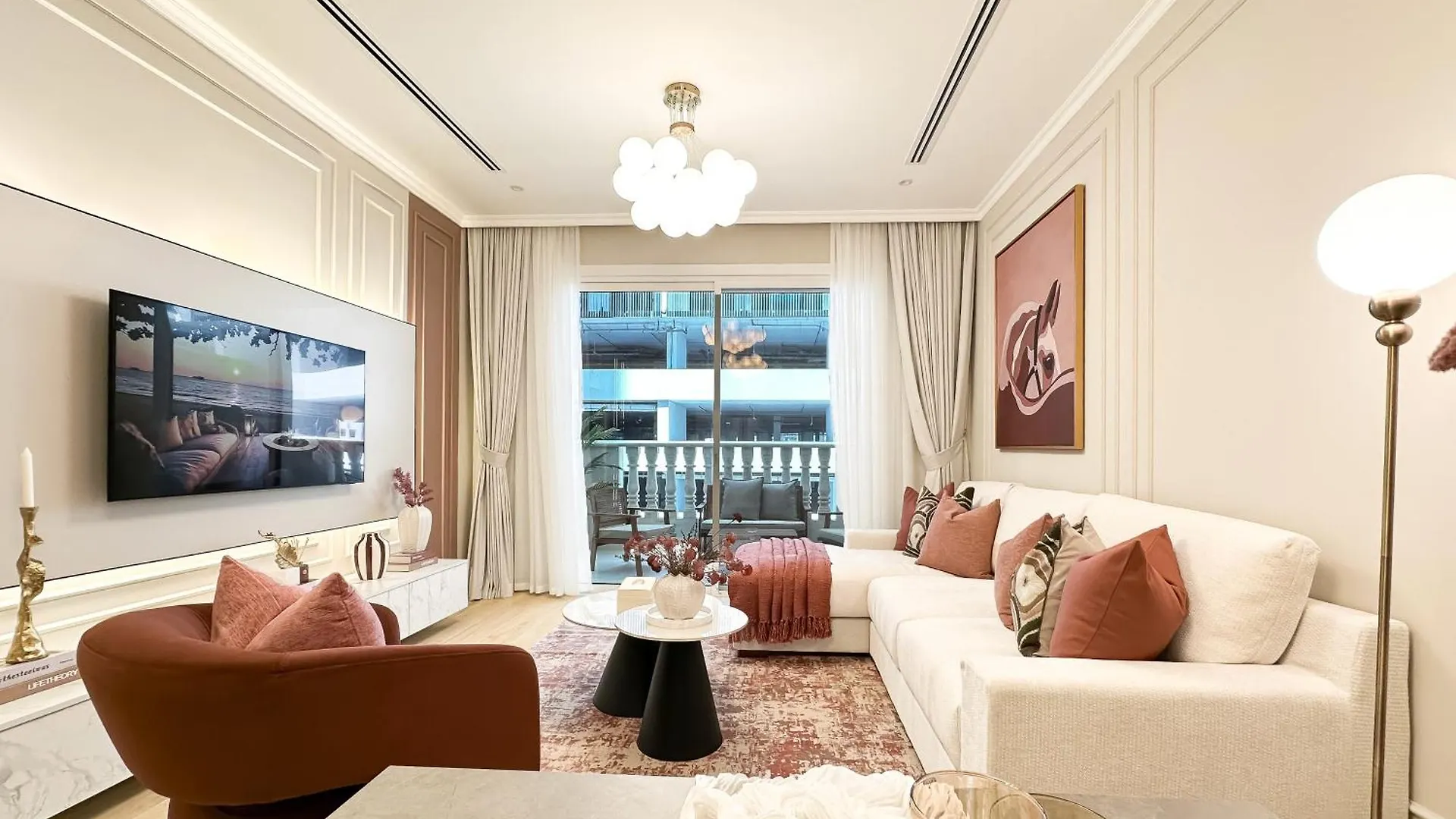 Lux 2Br Designer Sanctuary W Trendy Decor Apartment Dubai